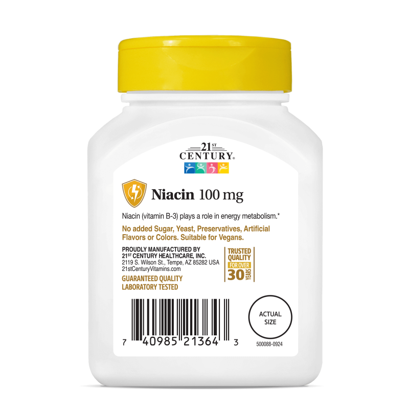 21st Century Niacin 100mg - Niacină
