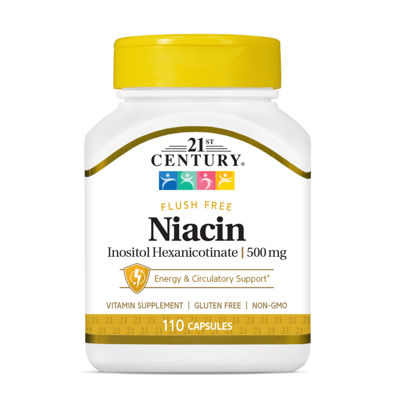 21st Century Niacin 500mg Flush Free - Niacin
