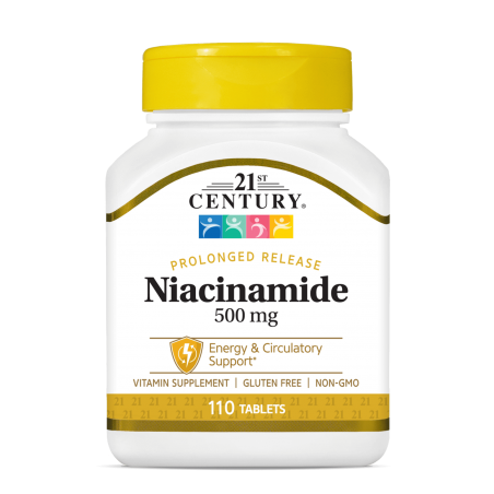 21st Century Niacinamide 500mg Prolonged Release - Niacină