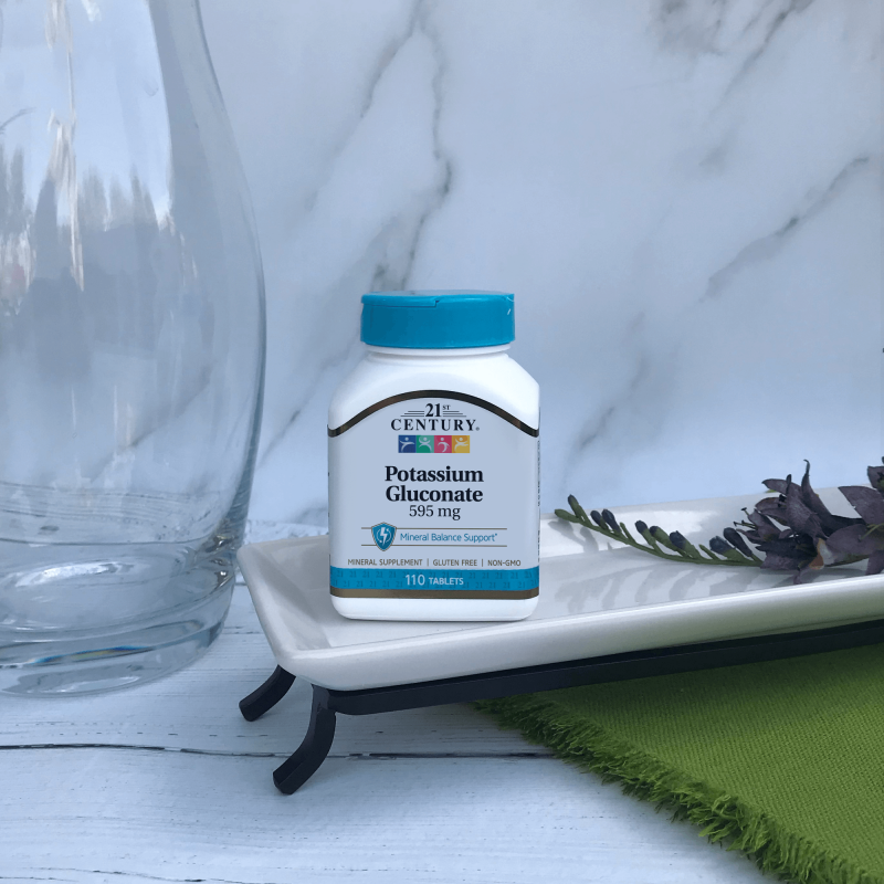 21st Century Potassium Gluconate 595mg - Gluconat de potasiu
