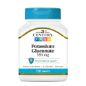 21st Century Potassium Gluconate 595mg - Gluconat de potasiu