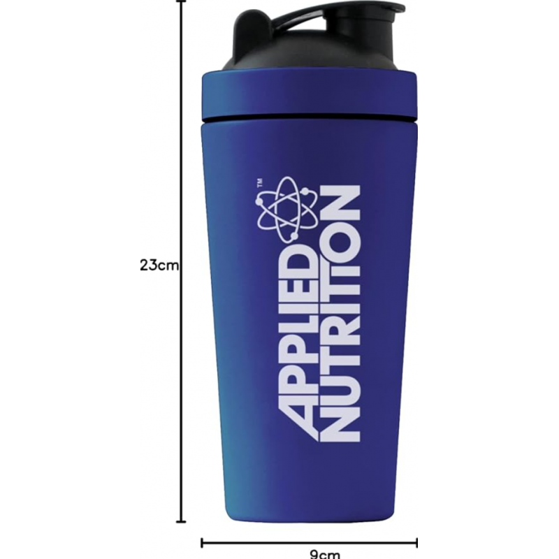 Applied Nutrition Stainless Steel Shaker - Blue - Agitator De Metal