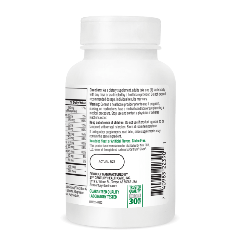 21st Century Sentry Senior Multivitamin & Multimineral - Multivitamine și Multiminerale