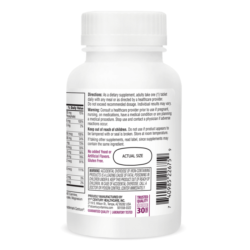 21st Century Sentry Women Multivitamin & Multimineral - Multivitamine și multiminerale pentru femei