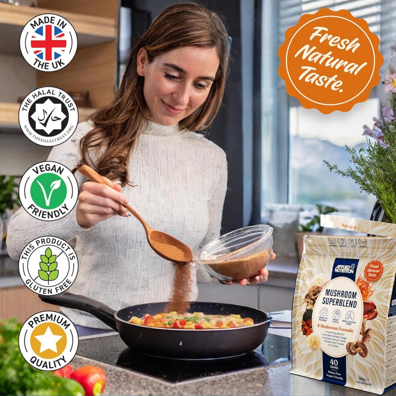 Applied Nutrition Mushroom Superblend - Formula Super Ciuperci