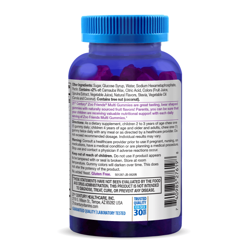 21st Century Zoo Friends Multi Gummies - Multivitamine pentru copii