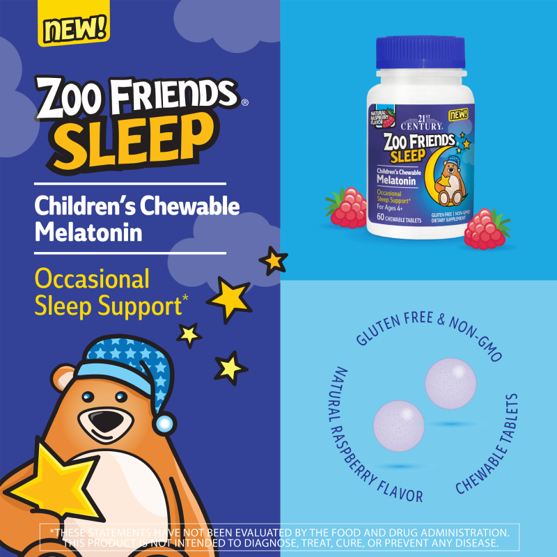 21st Century Zoo Friends Sleep Chewable -