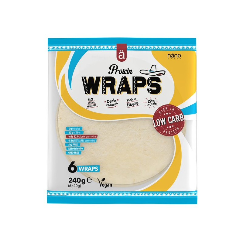 Nanosupps Protein Wraps - Wrap Cu Proteine ​​Din Tortilla