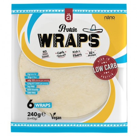 Nanosupps Protein Wraps - Wrap Cu Proteine ​​Din Tortilla