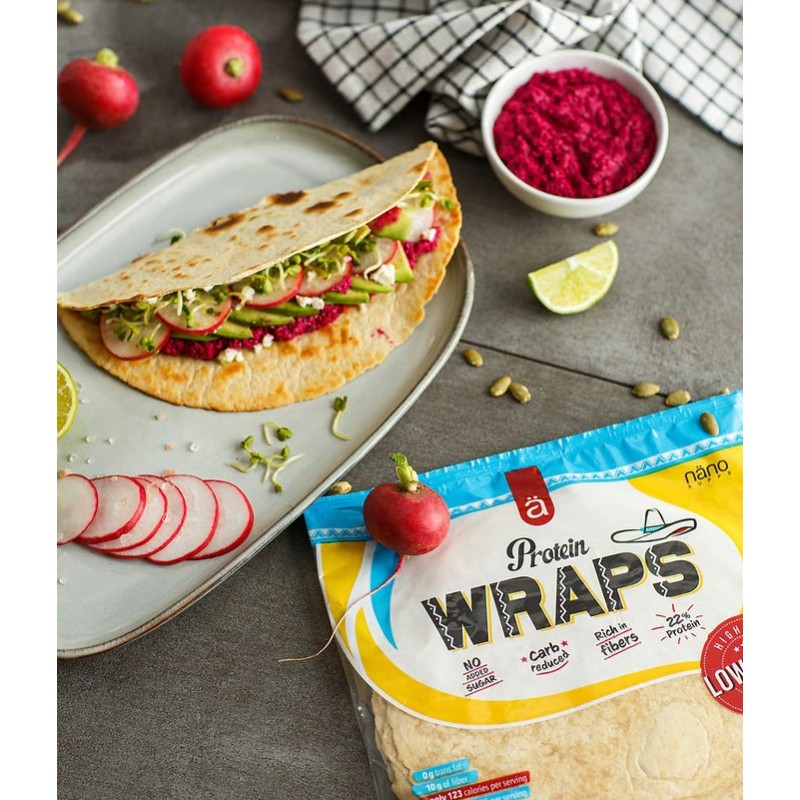 Nanosupps Protein Wraps - Wrap Cu Proteine ​​Din Tortilla