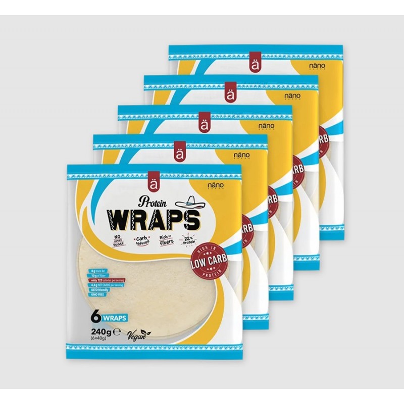 Nanosupps Protein Wraps - Wrap Cu Proteine ​​Din Tortilla