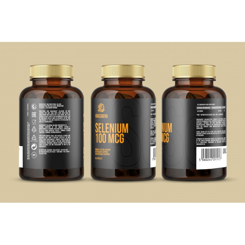 Grassberg Selenium 100mcg