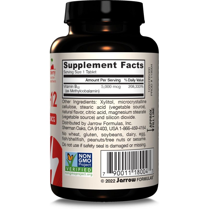 Jarrow Formulas Methyl B-12 5000 - Vitamina B12