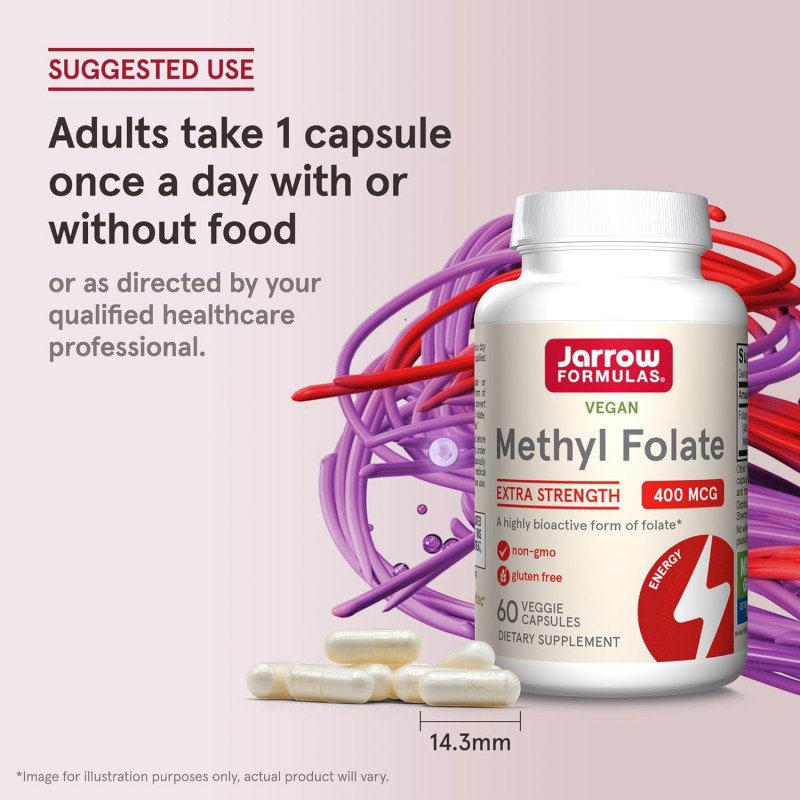 Jarrow Formulas Methyl Folate 400mcg - Acid Folic