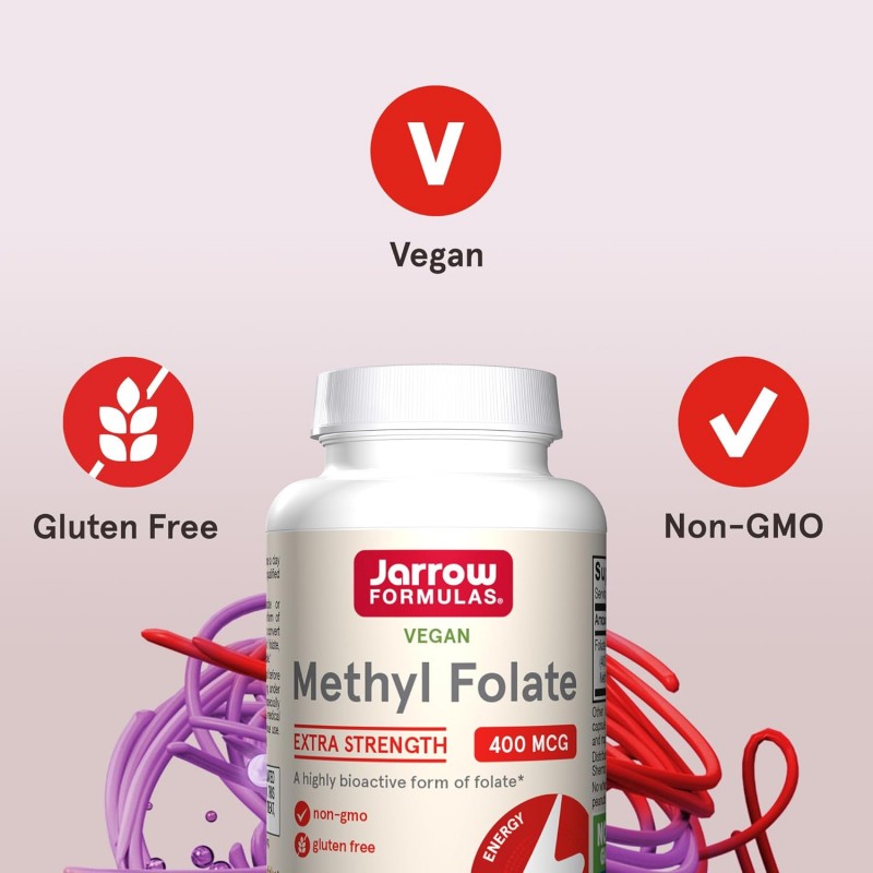 Jarrow Formulas Methyl Folate 400mcg - Acid Folic