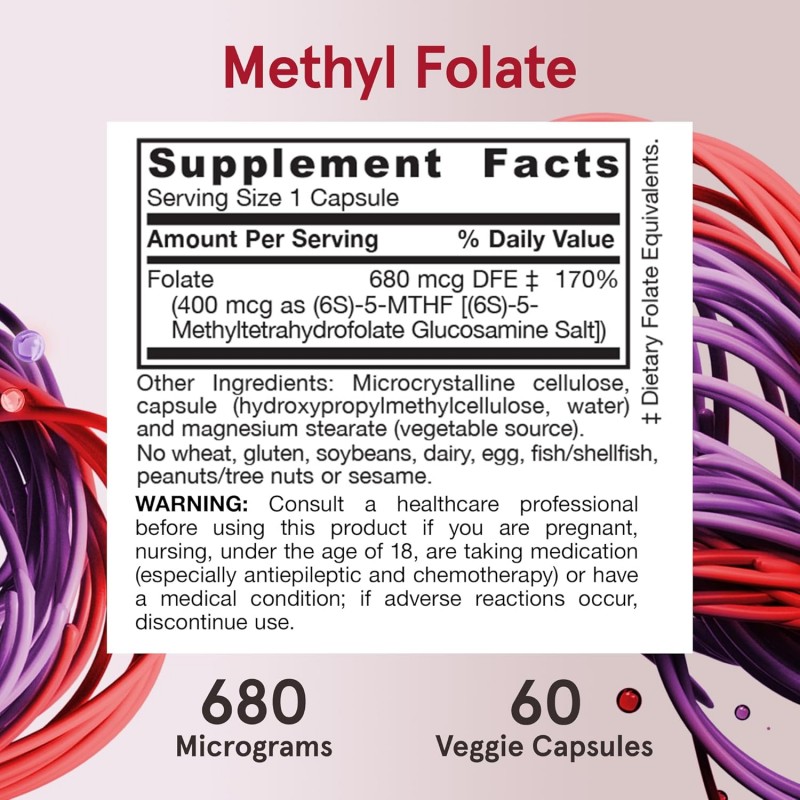 Jarrow Formulas Methyl Folate 400mcg - Acid Folic