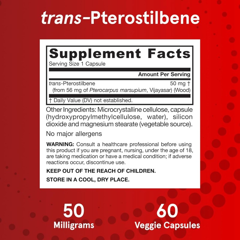 Jarrow Formulas Pterostilbene 50mg