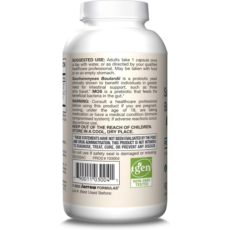 Jarrow Formulas Saccharomyces Boulardii + MOS - Probiotic