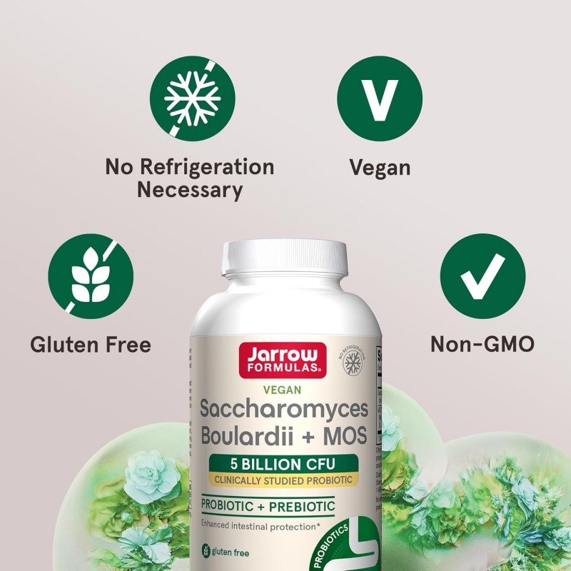 Jarrow Formulas Saccharomyces Boulardii + MOS - Probiotic