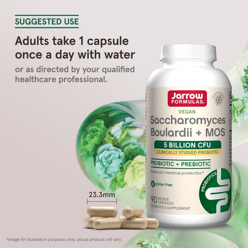 Jarrow Formulas Saccharomyces Boulardii + MOS - Probiotic