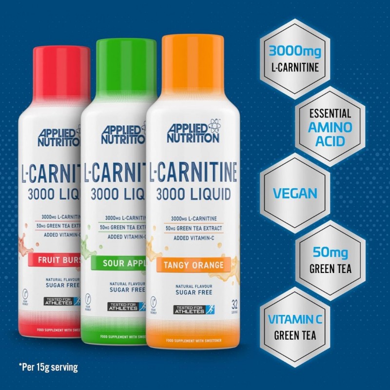 Applied Nutrition L-Carnitine 3000 Liquid - L-carnitină