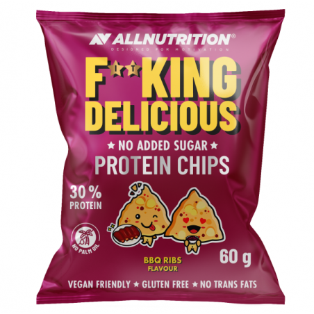 Allnutrition F**King Delicious Protein Chips BBQ Ribs - Chipsuri Proteice