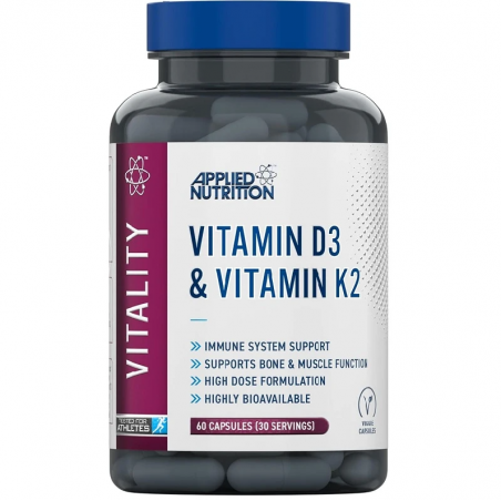 Applied Nutrition Vitamin D3 & Vitamin K2 - Vitamina D3 + K2