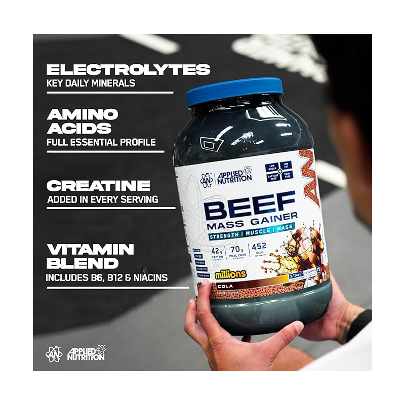 Applied Nutrition Beef Mass Gainer - Câștigător de Vită