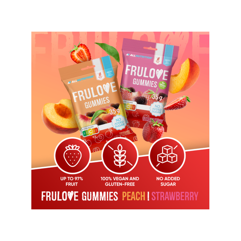 Allnutrition Frulove Gummies - Bomboane Dietetice cu Jeleu