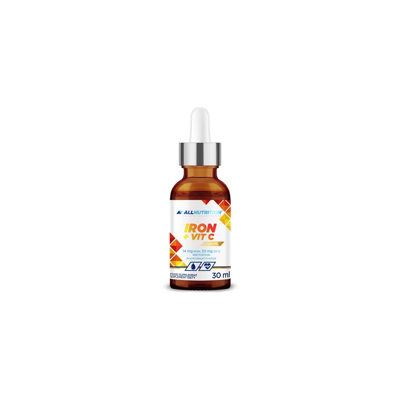 Allnutrition Iron + Vitamin C Drops - Fier + Vitamina C
