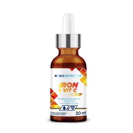 Allnutrition Iron + Vitamin C Drops - Fier + Vitamina C