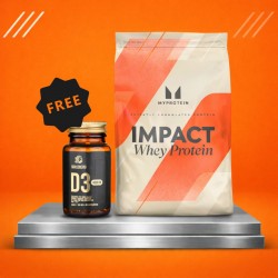 1+1 FREE - Grassberg Vitamin D + Myprotein Impact Whey Protein Small