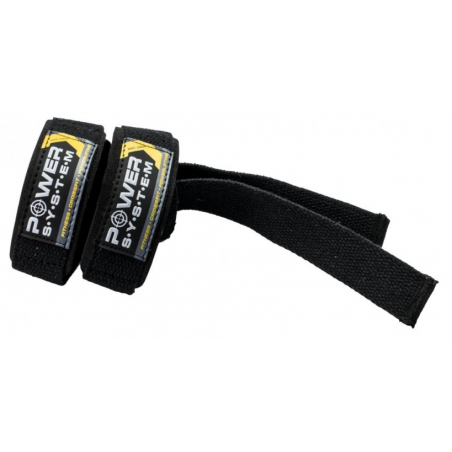 Power System Heavy Duty Lifting Power Straps - Black Yellow - Fitiluri