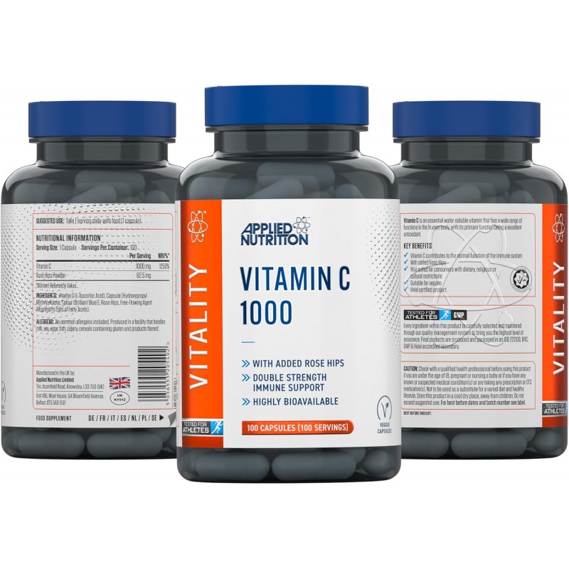 Applied Nutrition Vitamin C 1000mg with Rose Hips - Vitamina C