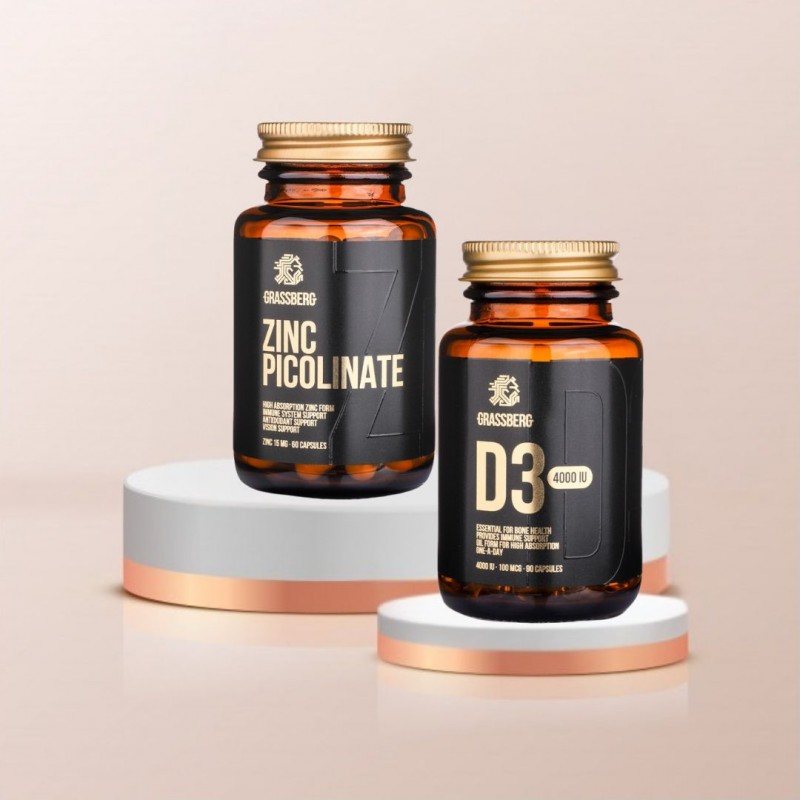 Promo Pack - Grassberg Vitamin D + Grassberg Zinc