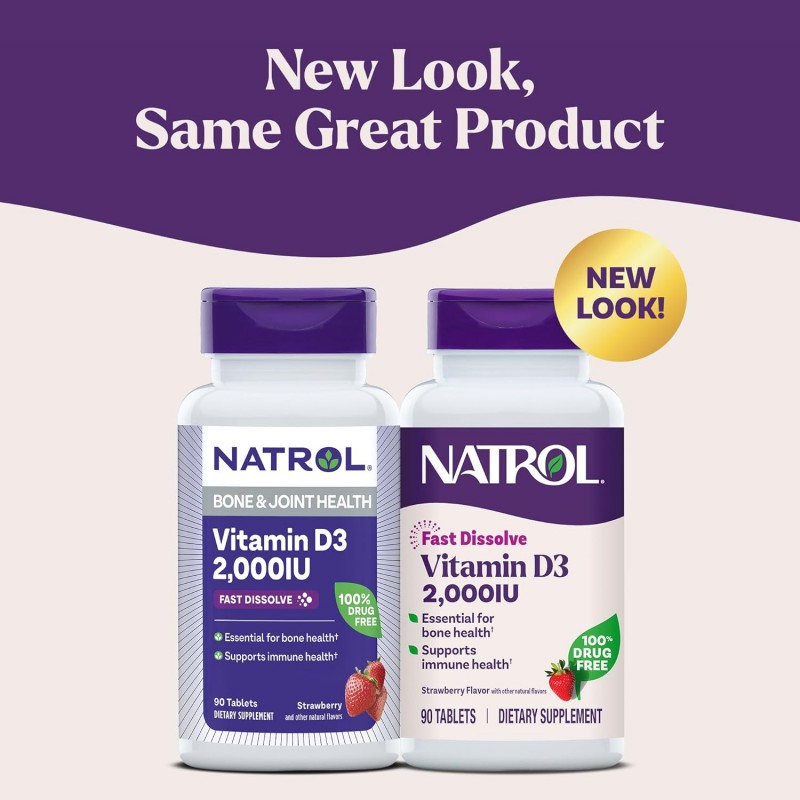 Natrol Vitamin D3 2,000 IU Fast Dissolve - Vitamina D
