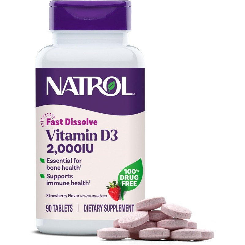 Natrol Vitamin D3 2,000 IU Fast Dissolve - Vitamina D