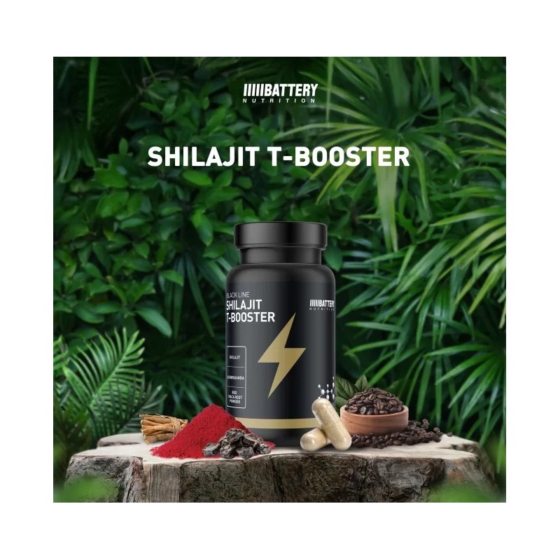 Battery Shilajit T-Booster 30 Capsule | Shilajit cu Zinc