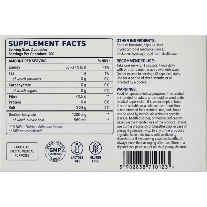 AllNutrition Sodium Butyrate Forte | Butirat de sodiu