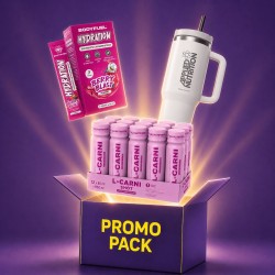 Promo Pack – L-Carni Shots + Hydration Electrolytes + Cooler Cup 1200ml - Shot-uri cu L-Carnitină + Hidratare + Cană Termică