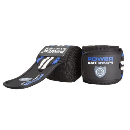 Power System Heavy Duty Knee Wraps for Squats - Blue | Fașe pentru Genunchi
