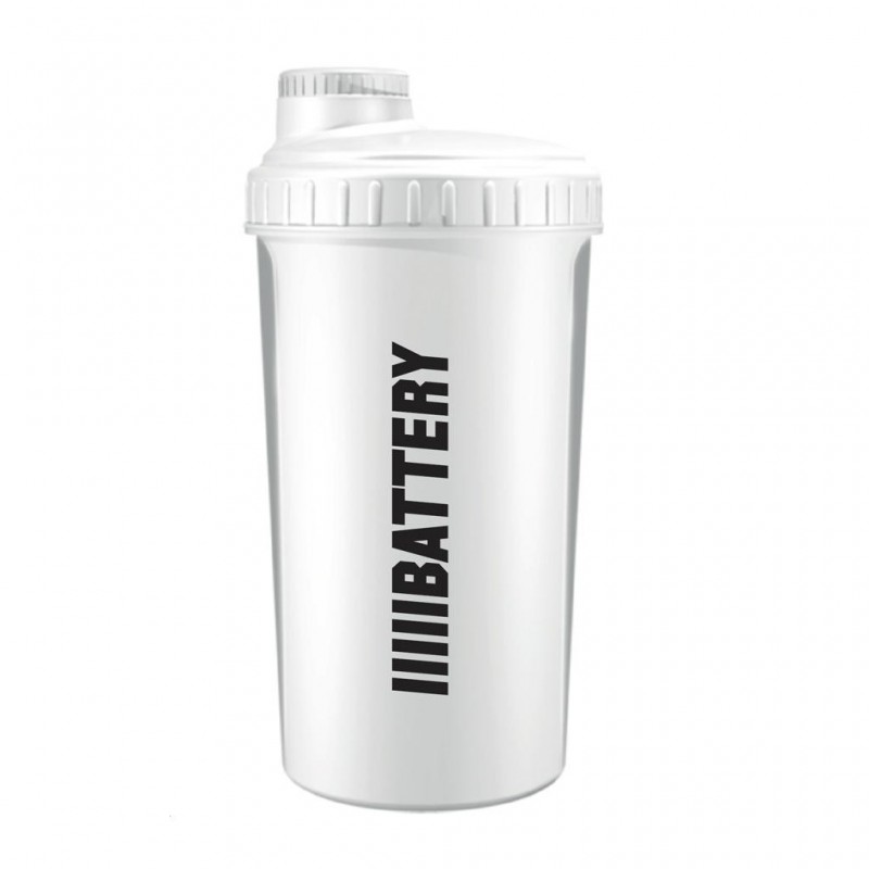 Battery Nutrition Shaker White
