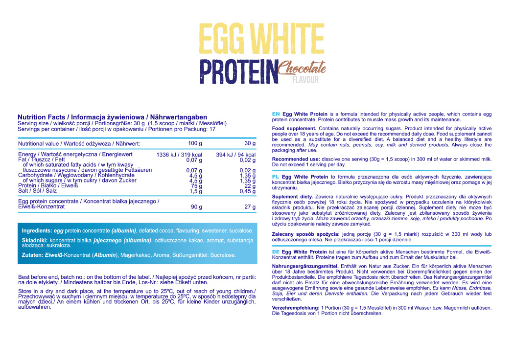 ConÈ›inutul - Allnutrition Egg White Protein