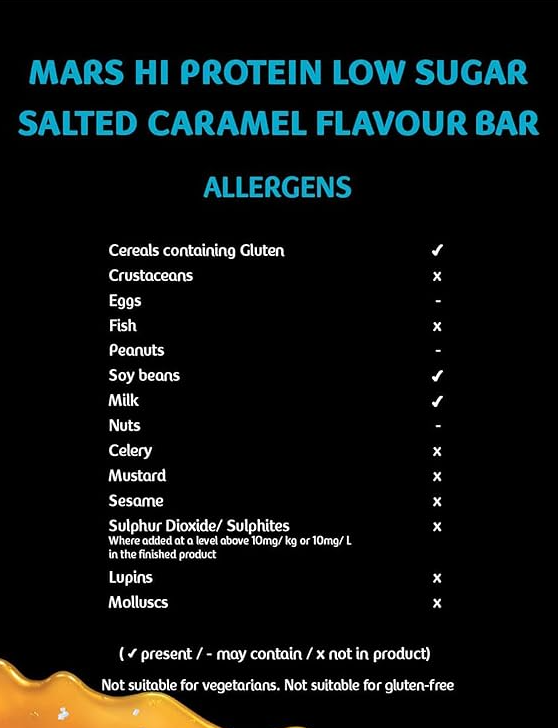 Mars Hi Protein Bar Low Sugar - Salted Caramel - Протеинов Бар