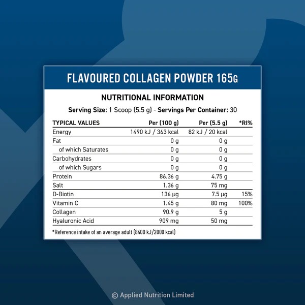 Continutul: Applied Nutrition Collagen Powder - Flavoured