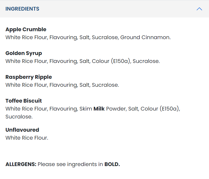 Continutul: Applied Nutrition Cream Of Rice 2