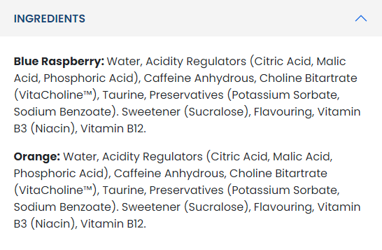 Continutul: Applied Nutrition Body Fuel Energy & Vitamin Shot 2