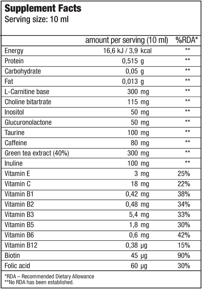 Continutul - Biotech USA Thermo Drine Liquid