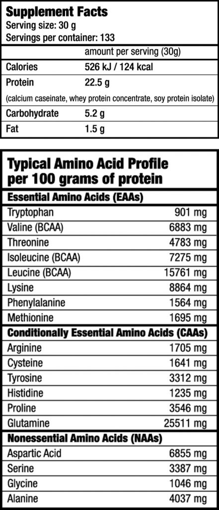 Continutul - Biotech USA Protein Power