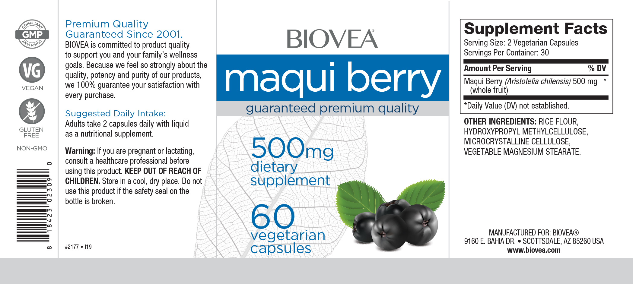 Continutul - Biovea Maqui Berry